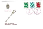 1977 Canada - Ottawa 15c/20c/25c Leaves FDC - Senate of Canada Cachet & Cancels