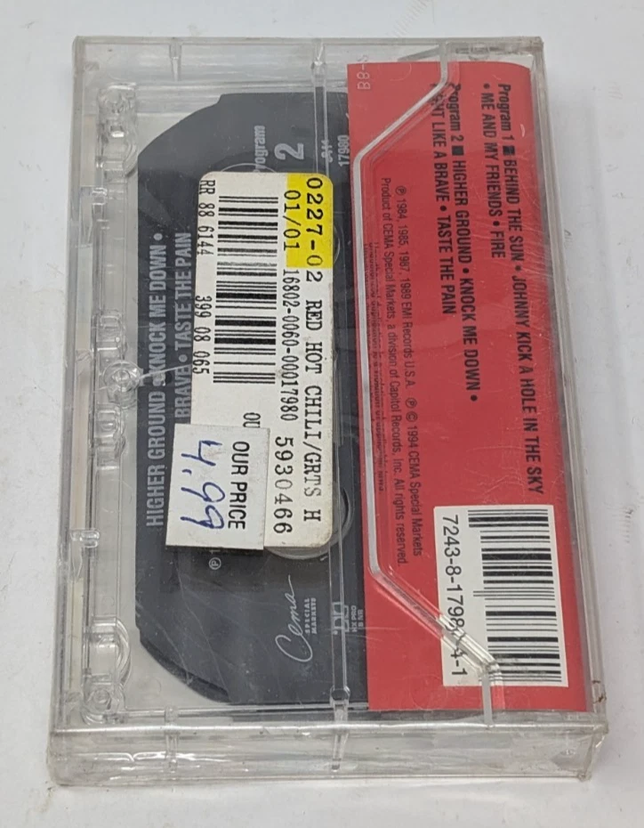 Red Hot Chili Peppers Greatest Hits Cassette Tape BRAND NEW FACTORY SEALED 1994 - Image 2 of 4