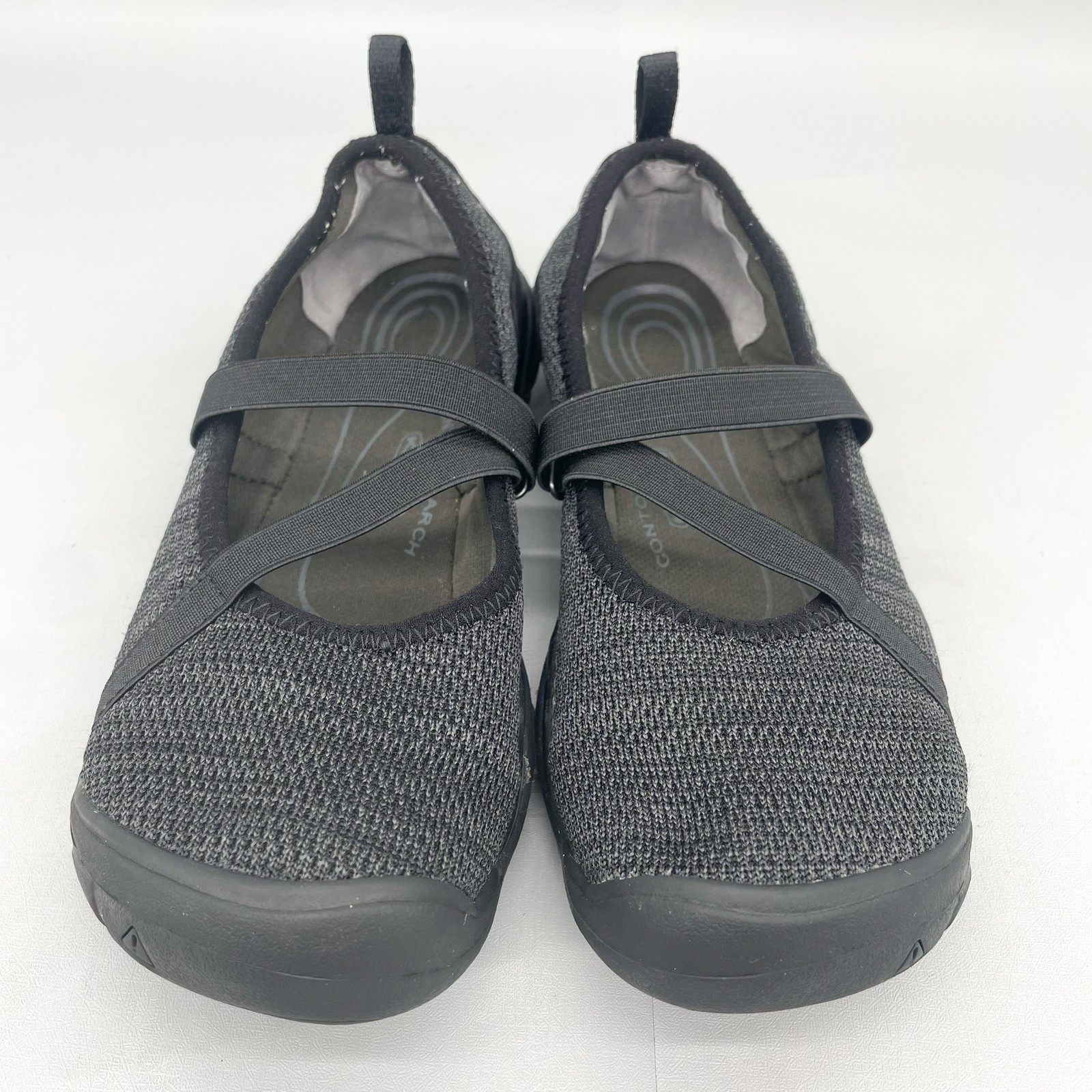Scarpe Keen donna taglia 9 5 nere Mary Jane comode arco nero maglia slip on passeggio