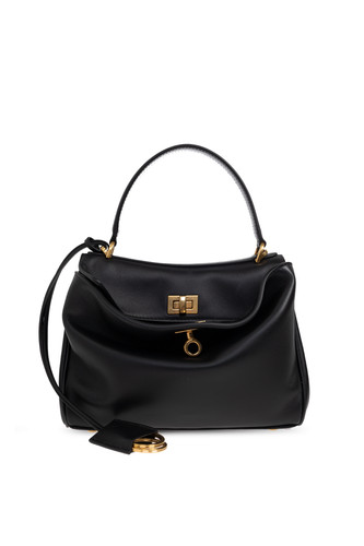 BALENCIAGA Rodeo Mini $2990 Black Smooth Leather Handbag New & Authentic