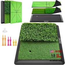 Golf Mat, Practice Outdoor Indoor for Training Chipping Show Swing Tri-Turf mat