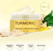 Turmeric Face Cream - Brightening & Whitening for Acne & Pores Minimizer Organic