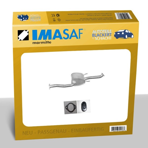 Imasaf Auspuff Mitteltopf für KIA Carnival + Gran Carnival III 2.9 Crdi 2006--image