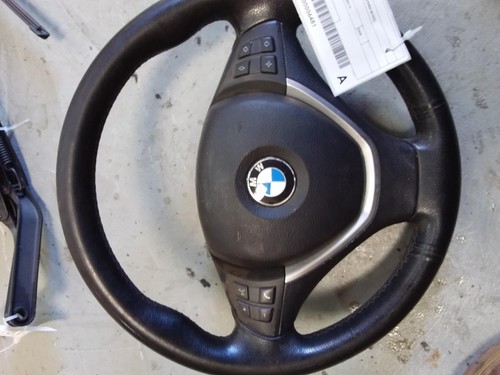 BMW X5 STEERING WHEEL LEATHER, E70, 03/07-08/13 07 08 09 10 11 12 13