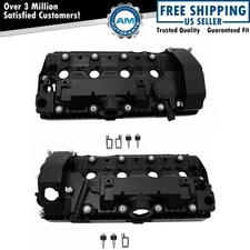 Engine Valve Cover w/ Gasket & Hardware LH RH Kit Pair Set of 2 for BMW