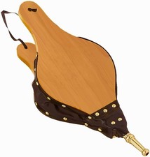  Goods Fire Bellows - Oak Wood/Leather - Loop for Hanging