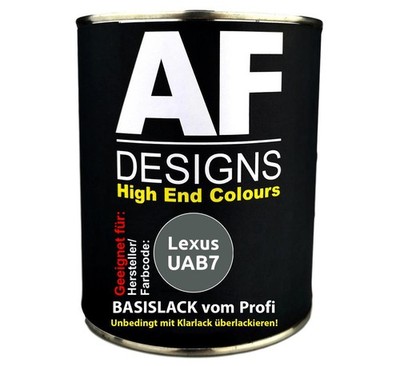 250ML Autolack für Lexus UAB7 Gray Metallic Basislack spritzfertig