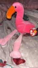 Ty Beanie Baby Pinky The Flamingo