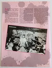 NOMEANSNO~1988 FULL PAGE MAGAZINE ARTICLE POSTER CLIPPING~CANADIAN PUNK ROCK