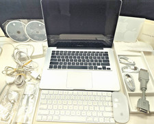 LOT Vintage MACBOOK PRO APPLE Laptop A1278 Keyboard Mouse Chargers Cables AS-IS