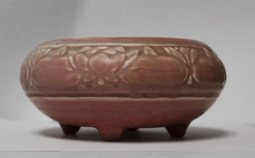 Rookwood Footed 1918 Vase.Shape #1351 Designed by KS.Finisher’s Dot by Albersman