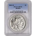 2001-D PCGS MS70 Buffalo Commemorative Silver One Dollar Coin