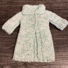 Vintage Barbie Size 1960s Outfit - Mint Green Sweater Dress Coat Jacket  MINTY