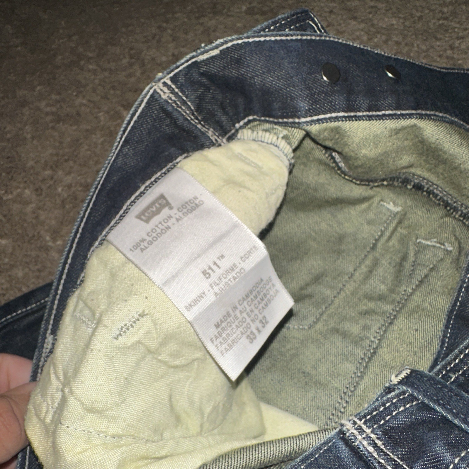 Vintage Levis 527 Jeans Low Rise Bootcut Men's 29x32 Light Wash Denim Blue thumbnail 5