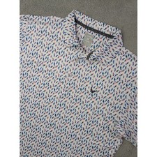 Callaway Opti-Dri Performance Stretch Polo Shirt Bird Print Men's Medium