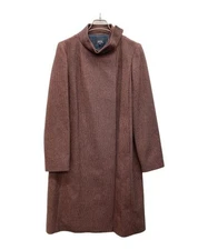 A.P.C.                    Wool blend stand collar coat brown