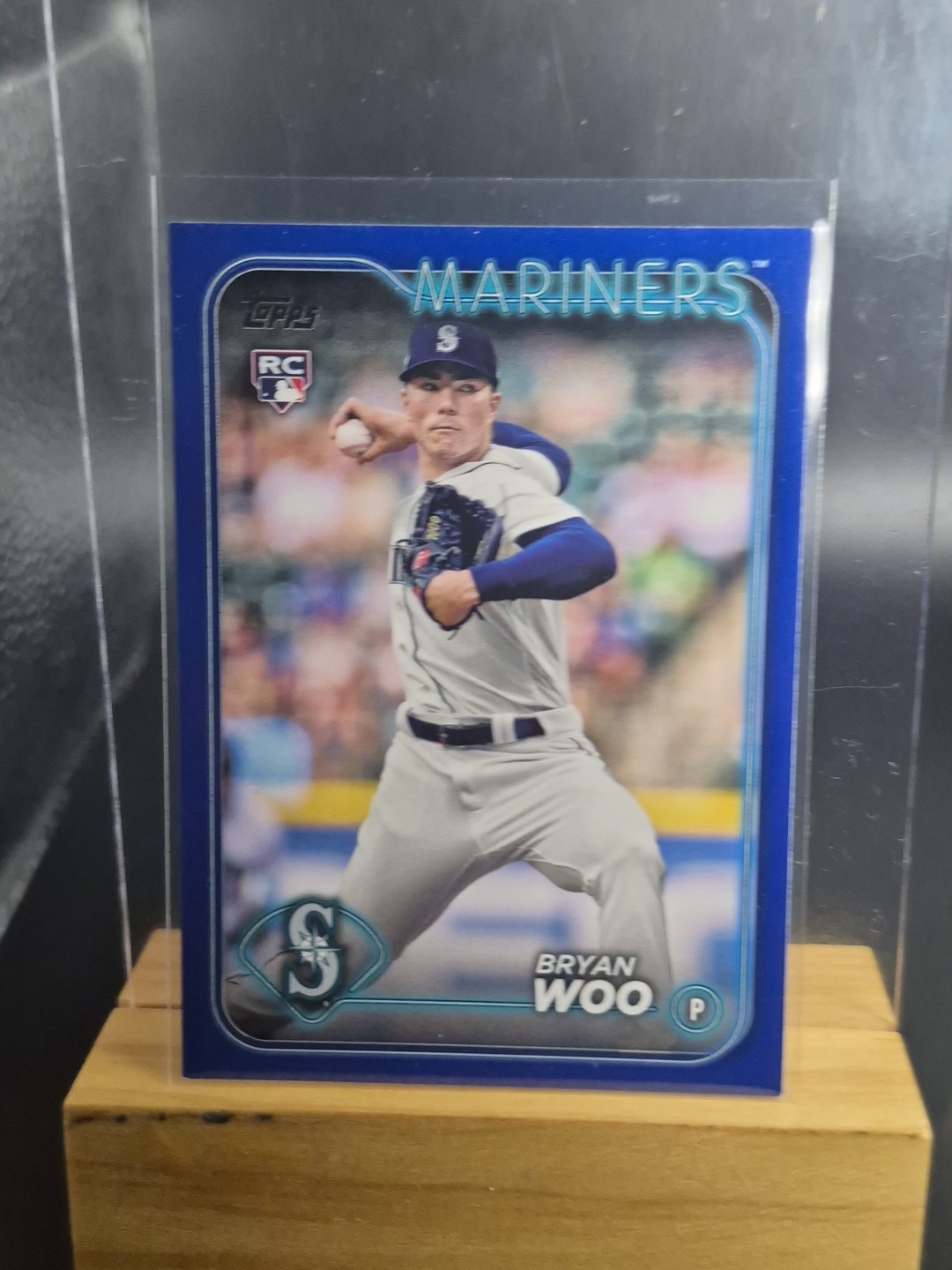 2024 Topps Series 1 - Bryan Woo #12 Royal Blue (RC) Rookie Free Shipping 