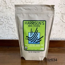 Harrison's Organic Bird Foods Lifetime Super Fine 1lb Small Bird Pellets Ex 6/27