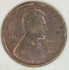 1911-D 1c MS BN - Lincoln Wheat Back - F - BR - Circulated