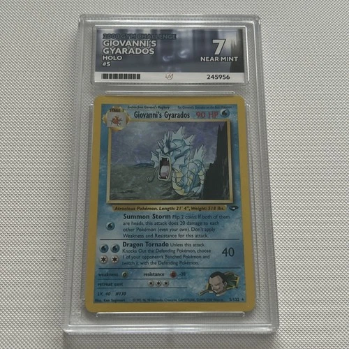Giovanni's Gyarados 5/132 Gym Challenge Holo Ace 7 NM