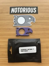 Notorious EDC Baby Bomb - Distressed Purple Cerakote Titanium