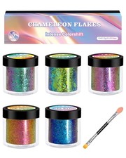Chameleon Flakes for Epoxy Resin, Intense Color-Shift Pigment for Resin Casti...