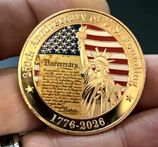 *250TH ANNIVERSARY UNITED STATES OF AMERICA* 1776-2026 Commemorative Coin Medal