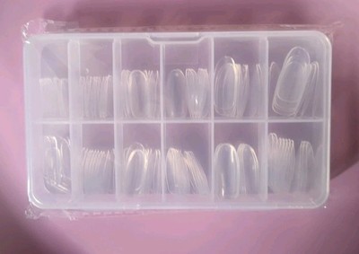 120pc Clear Fake Nails Full Cover Press On Tips Gel Acrylic Style Extension New