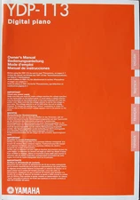 Yamaha YDP-113 Digital Piano Keyboard Original User's Owner's Manual Book