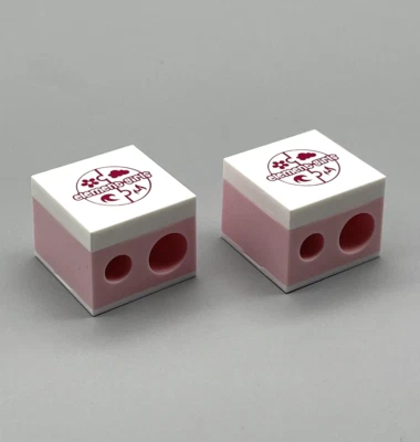 2x Kosmetikanspitzer Spitzer Anspitzer für Kajalstift Kajal Cosmetic (12+7,9mm)