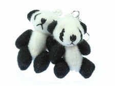 Panda Earrings Miniblings Panda Bear Bamboo Zoo Teddy 3D Plush