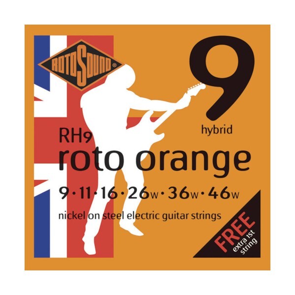 ROTOSOUND RH9 Roto Orange предназначен для электронной гитары 009-046 2290₽
