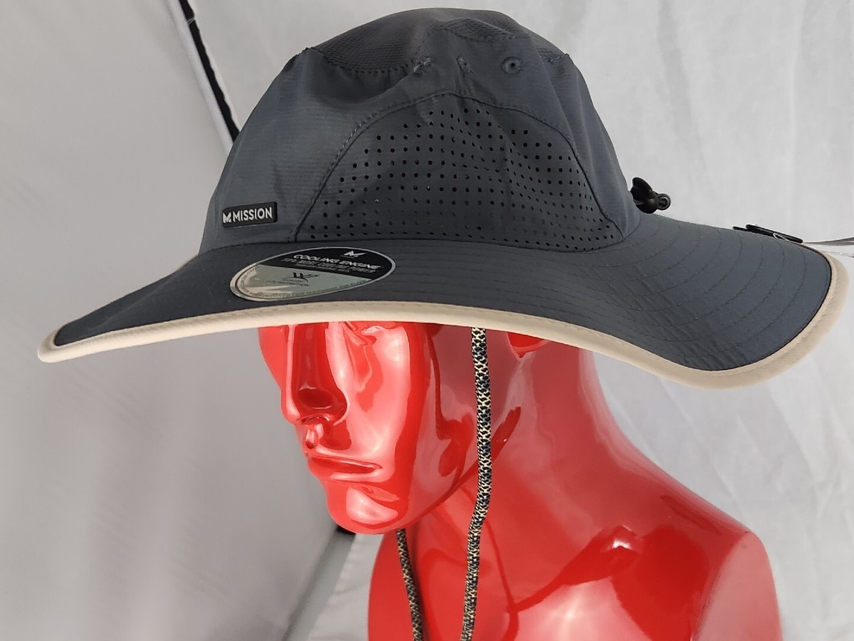 Mission Instant Cooling Bucket Hat Gray UPF 50+ Sun 