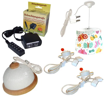 KAHLERT-LICHT kleines Startset Puppenhausbeleuchtung 3,5V Trafo + 2 Lampen. Kahlert