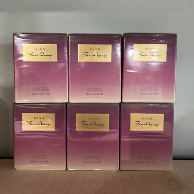 (6 Pack) Avon FAR AWAY Eau De Parfum Perfume Spray 1.7 oz