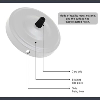 SUN_SONE Ceiling Pendant Rose Hook Light Fitting 108mm Dia Vintage Metal