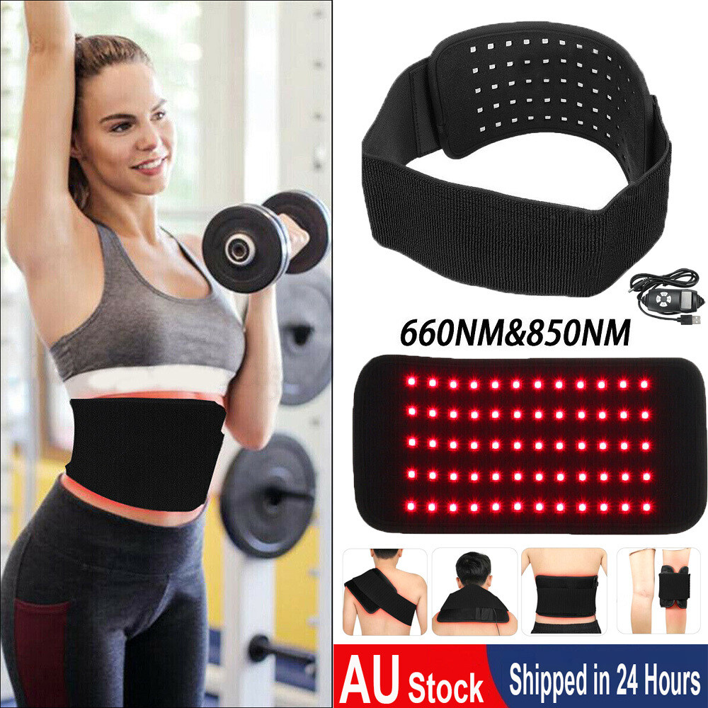660nm 850nm Red Near Infrared Light Therapy Waist Wrap Pad Belt For ...