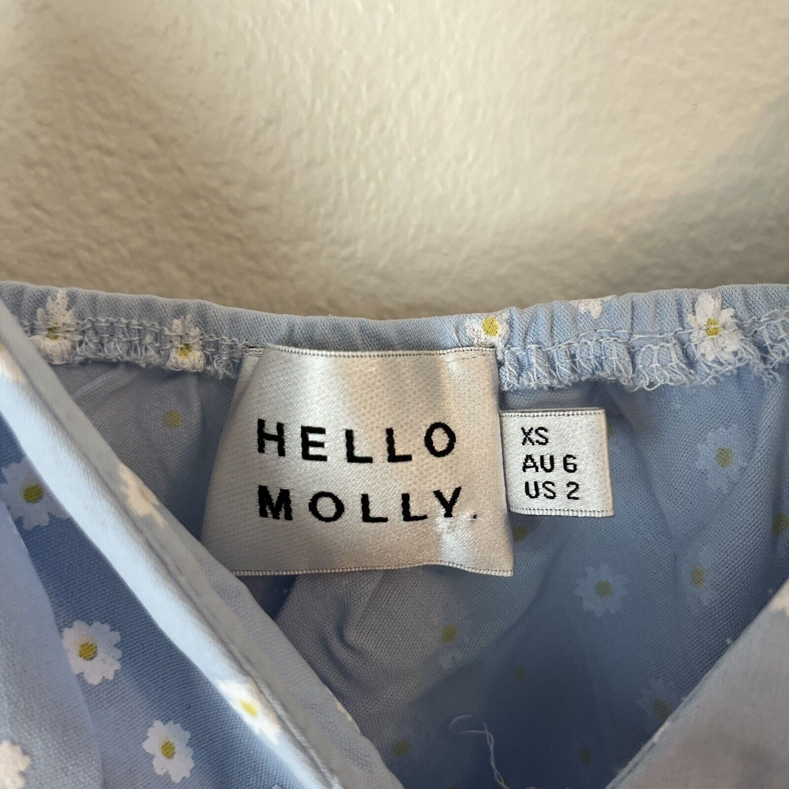 Hello Molly Quincy Baby Blue Mini Slip Dress Dais… - image 4