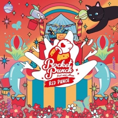 Rocket Punch-[Red Punch] 2nd Mini Album CD+Booklet+PhotoCard+Pouch+Mark+Sticker