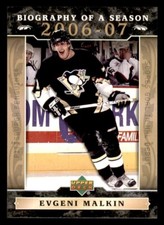 2006-07 Upper Deck Biography of a Season #BOS4 Evgeni Malkin Pittsburgh Penguins