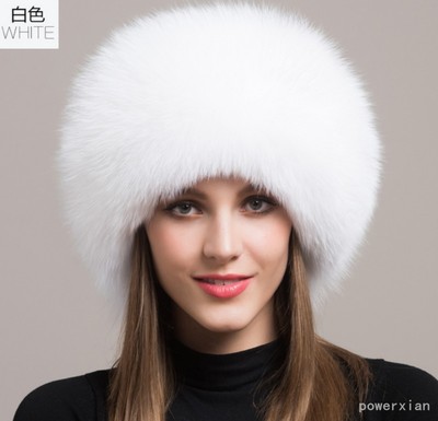 leather hat with fur