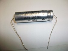 BOX OF 24 SPRAGUE 20 Uf. 250 V. Dc. AXIAL LEAD ELECTROLYTIC CAPACITORS