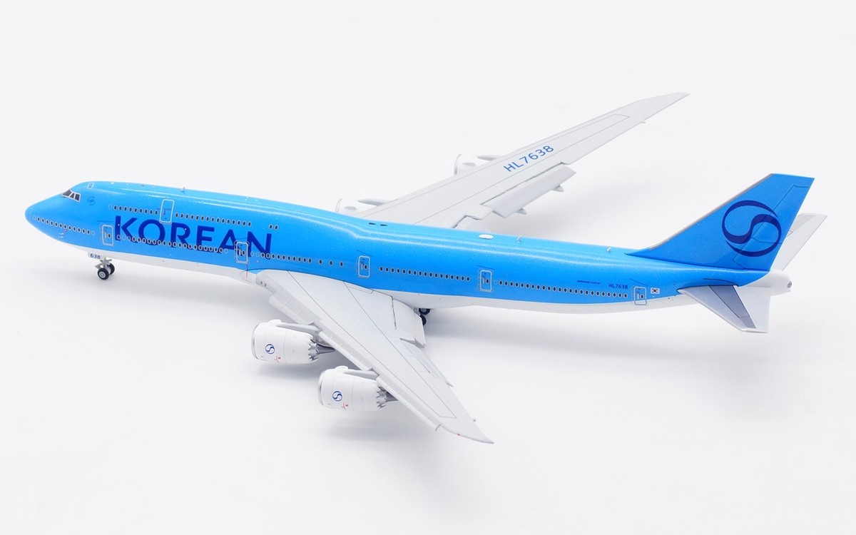 HX Models 1:400 大韓航空 B747-8i HL7638 HX Model 1:400 Korean Air Boeing B747-8 Diecast Aircraft