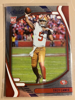 2021 Panini Absolute Rookie Base Trey Lance Purple Parallel