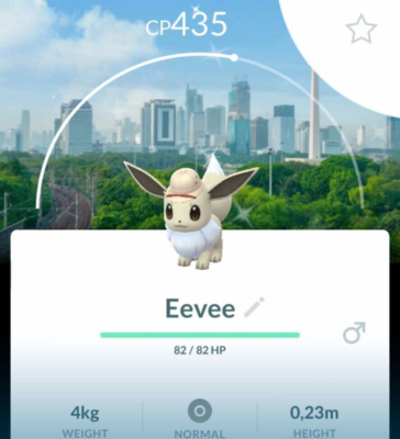 Pokémon Shiny Eevee Explorer Hat Background Jakarta Indonesia