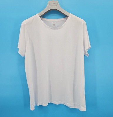 Marks & Spencer Damen 2x Weiter T-Shirt Kurzarmshirt Weiß in Gr. 52