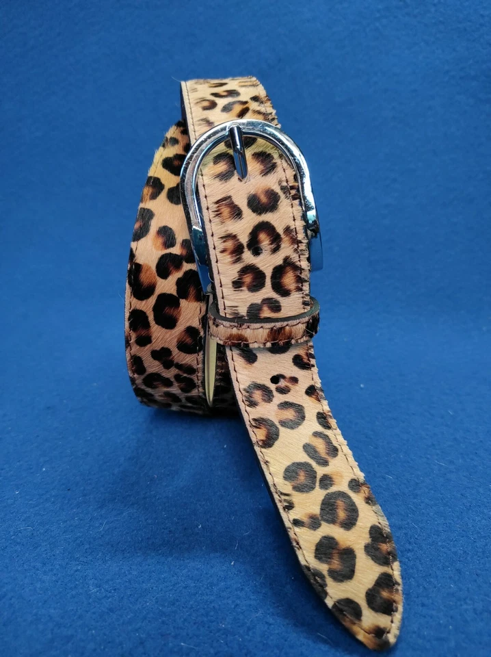 CINTURA DONNA VERA PELLE CAVALLINO MACULATO MADE IN ITALY - Immagine 4 di 4