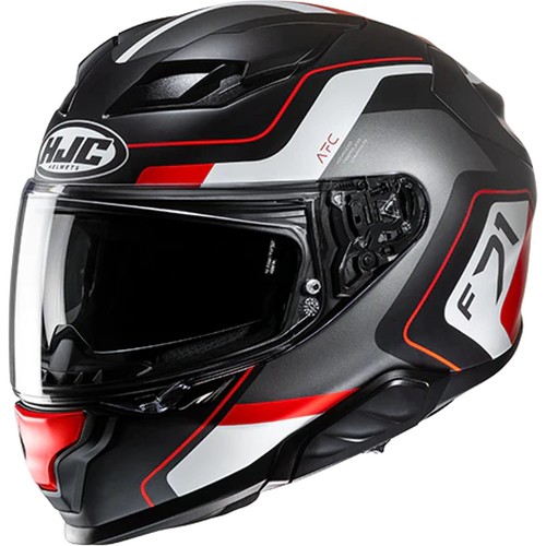 HJC Motorrad Helm L - F71 Arcan Integralhelm - schwarz-weiß-rot matt - 第 1/5 張圖片
