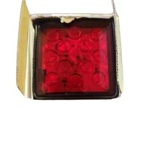 CZC AUTO Red Lens Trailer Hitch Cover - 12 LED Brake Light for 2 Receiver