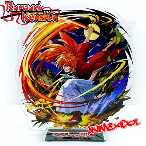 Anime Rurouni Kenshin Samurai X Himura Kenshin Sword Fight Acrylic Stand  RKA937